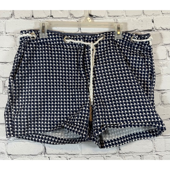 Nautica Geometric Print Shorts with Drawstring Waist‎ Casual Summer Size 14 - Picture 1 of 5